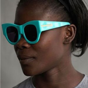 Karen Walker Turquoise Faithful Sunglasses